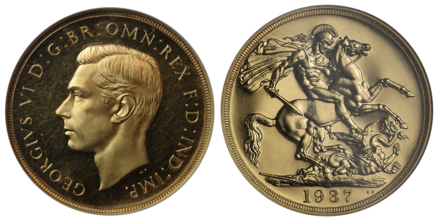 George VI 1937 proof Two Pounds, PF63