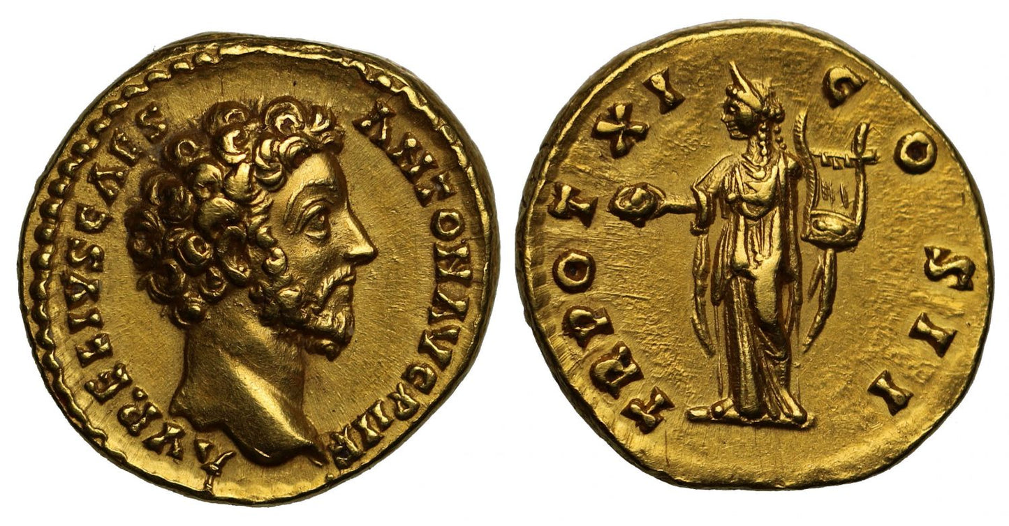 Marcus Aurelius, Gold Aureus, AD 156-7, Rome
