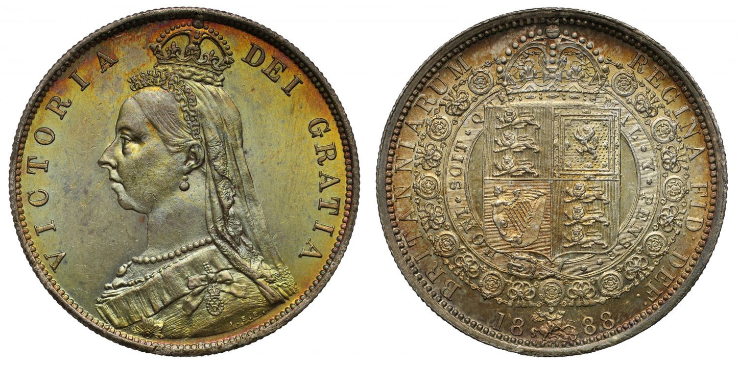 Victoria 1888 Halfcrown