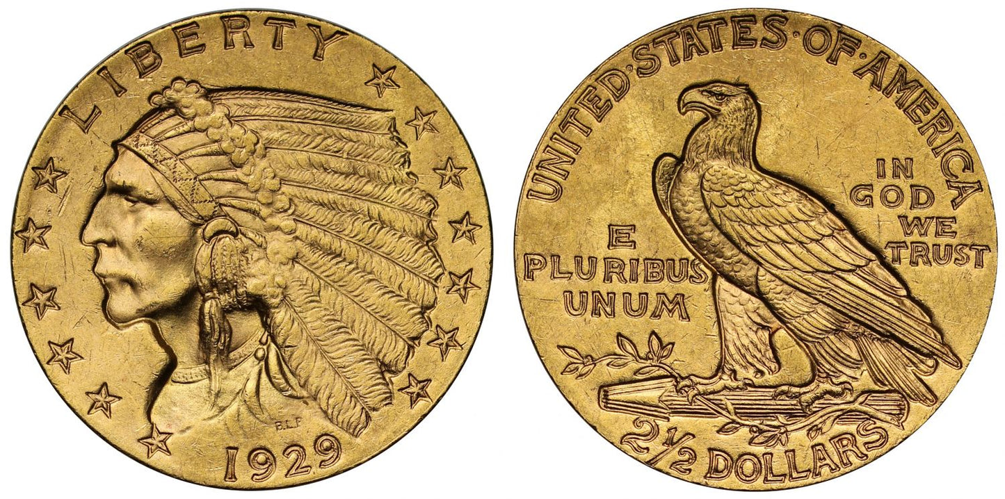 USA Indian Head 1929 gold Quarter-Dollar