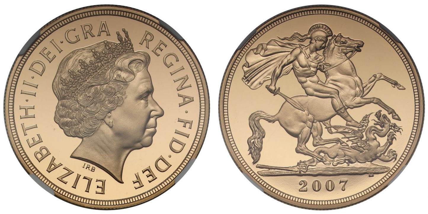 Elizabeth II 2007 PF69 ULTRA CAMEO Five-Pounds