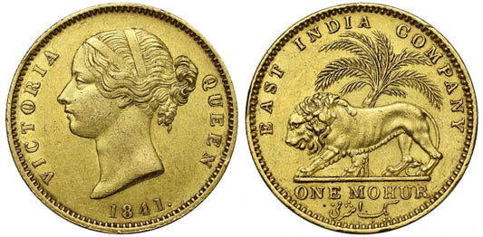 Victoria, Gold Mohur, 1841 C.