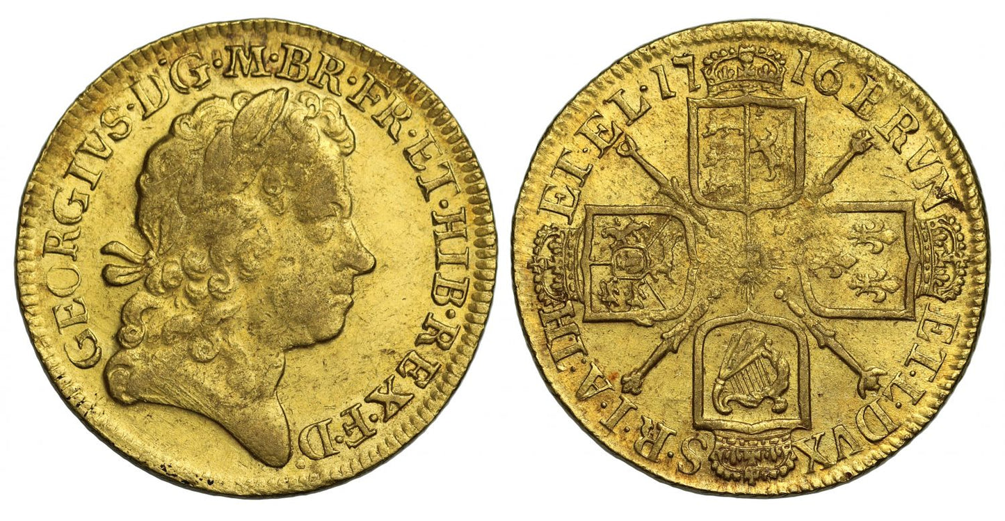 George I 1716 Guinea, 4th head