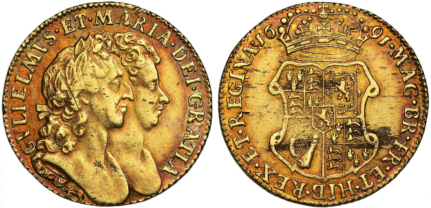 William and Mary 1691 Guinea Elephant & Castle