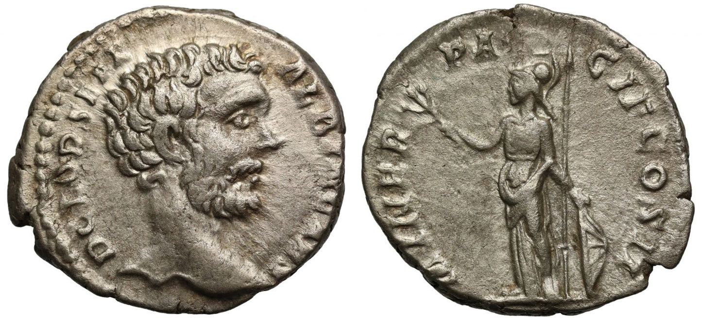 Romano-British Interest, Clodius Albinus, Caesar and Former Governor of Britain, Silver Denarius, Minerva