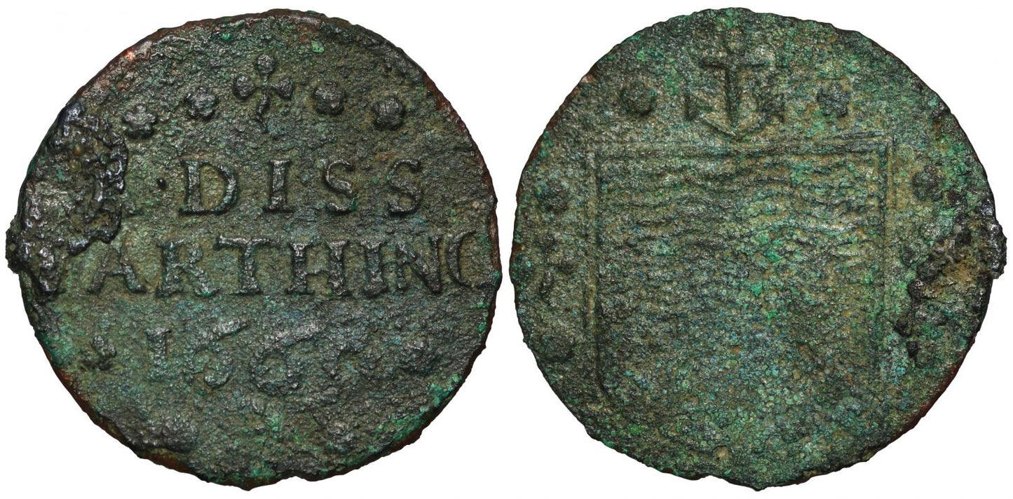 17th Century Farthing Token, Norfolk, Diss