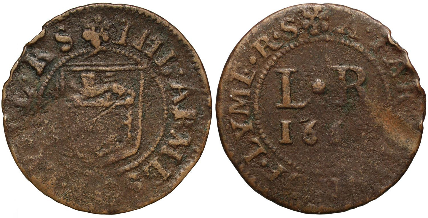 Dorset, 17th century Token, Lyme Regis, Town Farthing, 1669