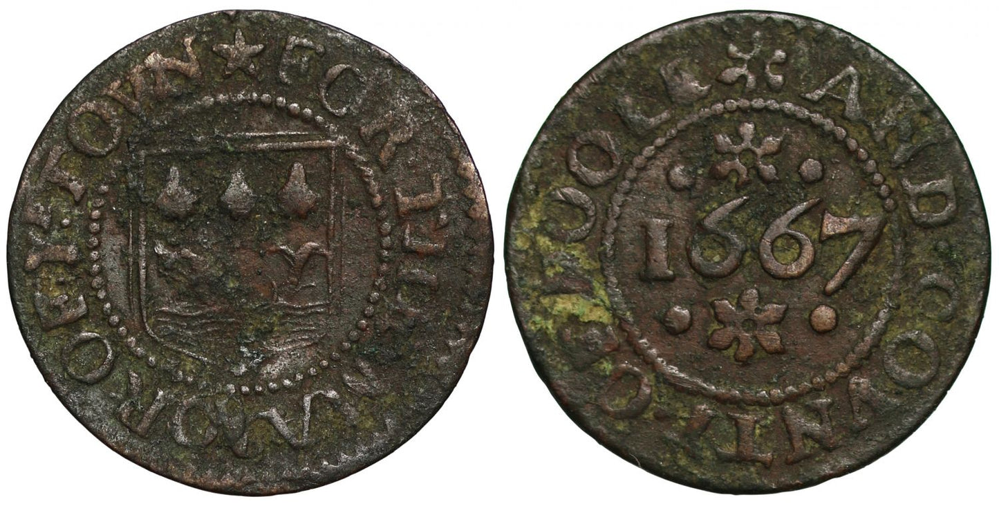 Dorset, 17th century Token, Poole, For the Mayor, Farthing, 1667