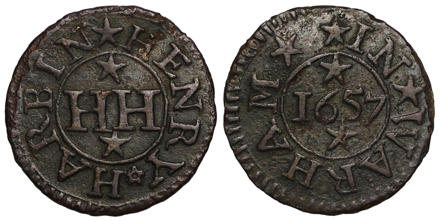 Dorset, 17th century Token, Wareham, Henry Harbin, Farthing 1657