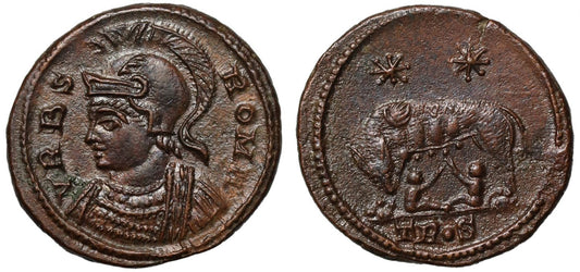 * Wolf and twins commemorative issue Æ Follis.