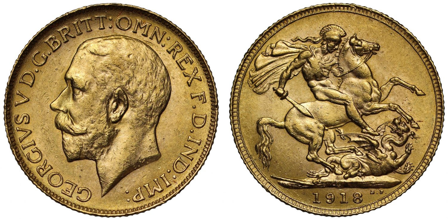 George V 1918-C Sovereign Ottawa Mint