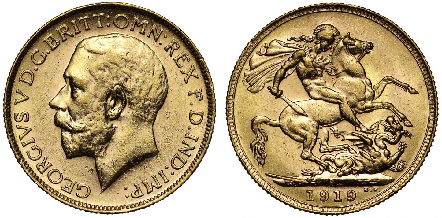George V 1919-P Sovereign Perth Mint
