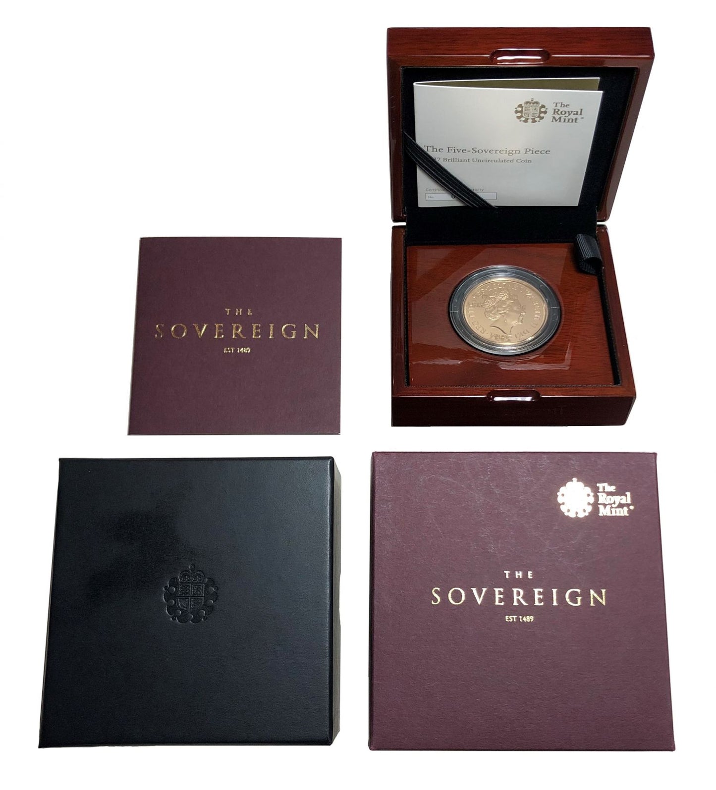 Elizabeth II 2017 gold Five-Pounds BU