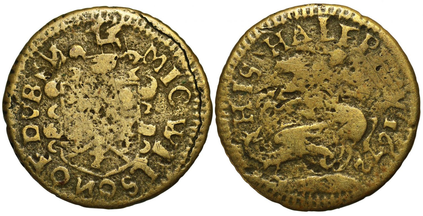 Ireland, Co Dublin, 17th century Token, Mic Wilson, Halfpenny 1672