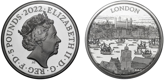 * Elizabeth II 2022 silver proof 2oz City Views London