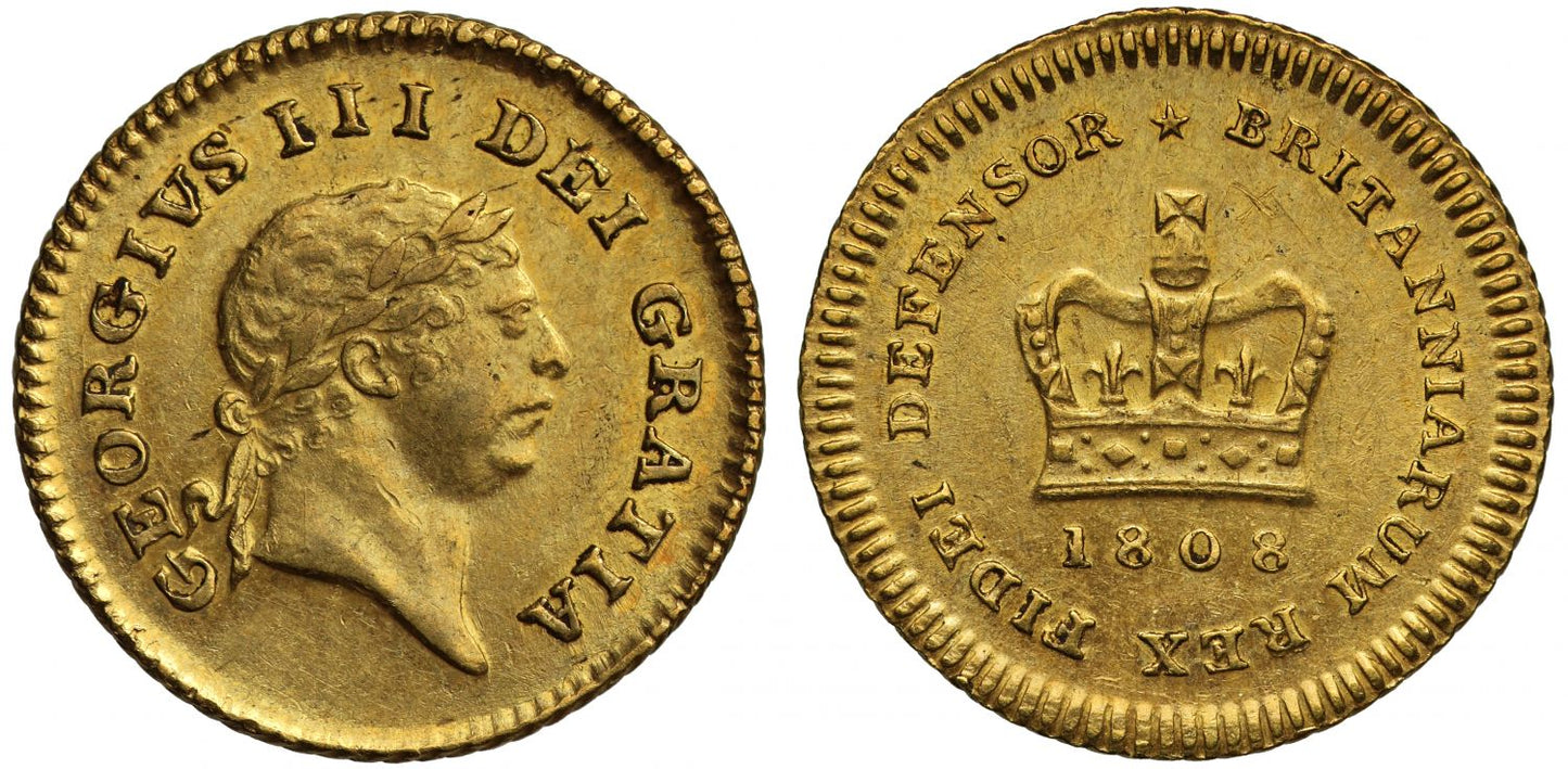 George III 1808 Third-Guinea, third type, second bust