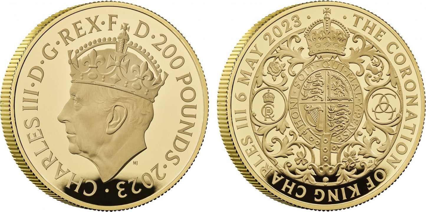 *Charles III 2023 2oz gold PF70 FDI Coronation