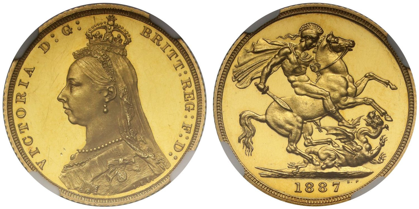 Victoria 1887 proof Sovereign PF62 UCAM