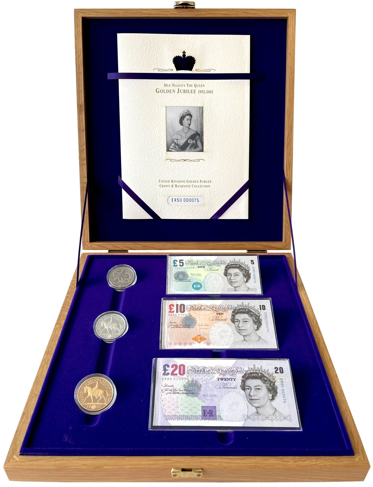 Elizabeth II 2002 proof Five-Pounds - Golden Jubilee Set