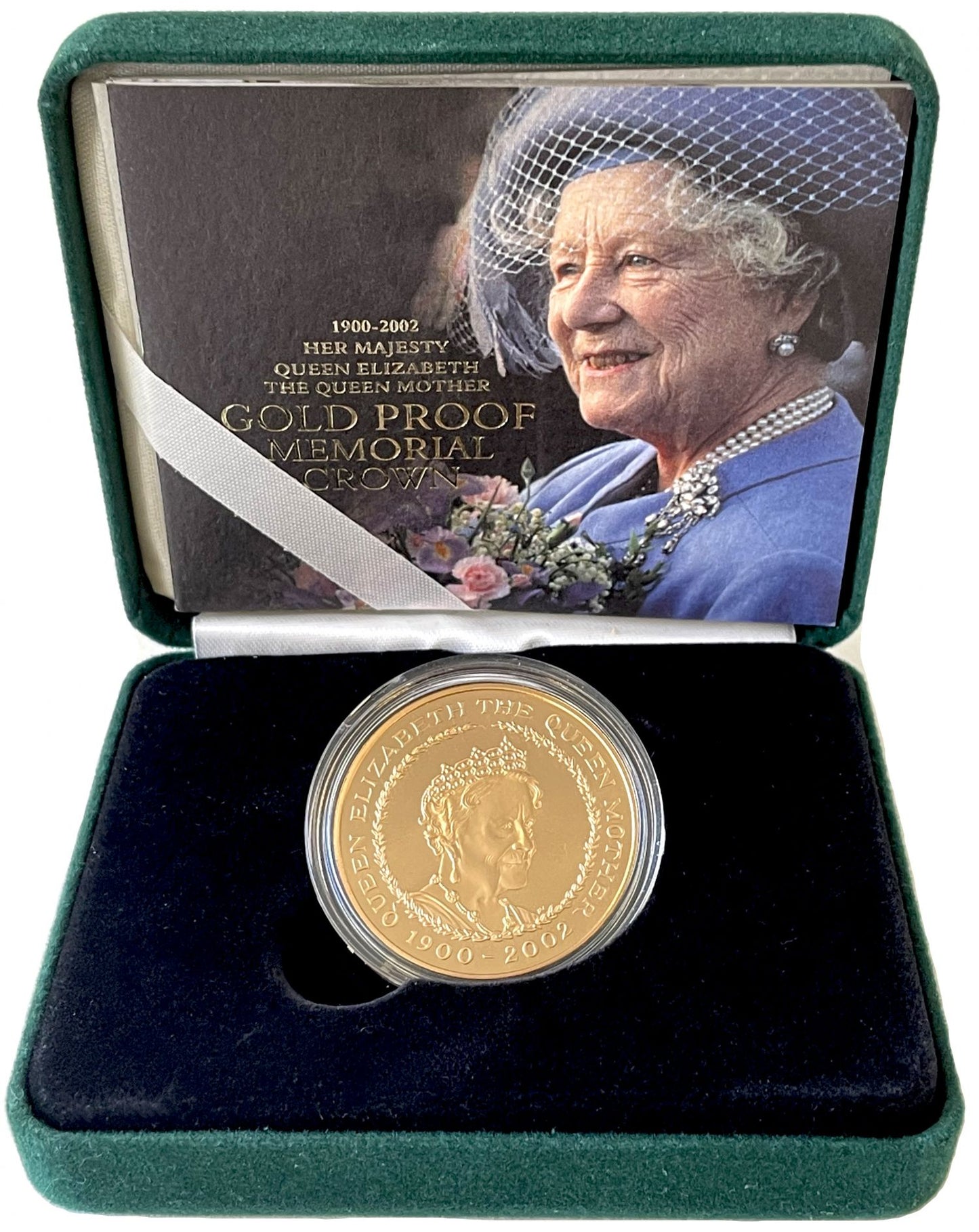 Elizabeth II 2002 proof Five-Pounds Queen Mother Memorial