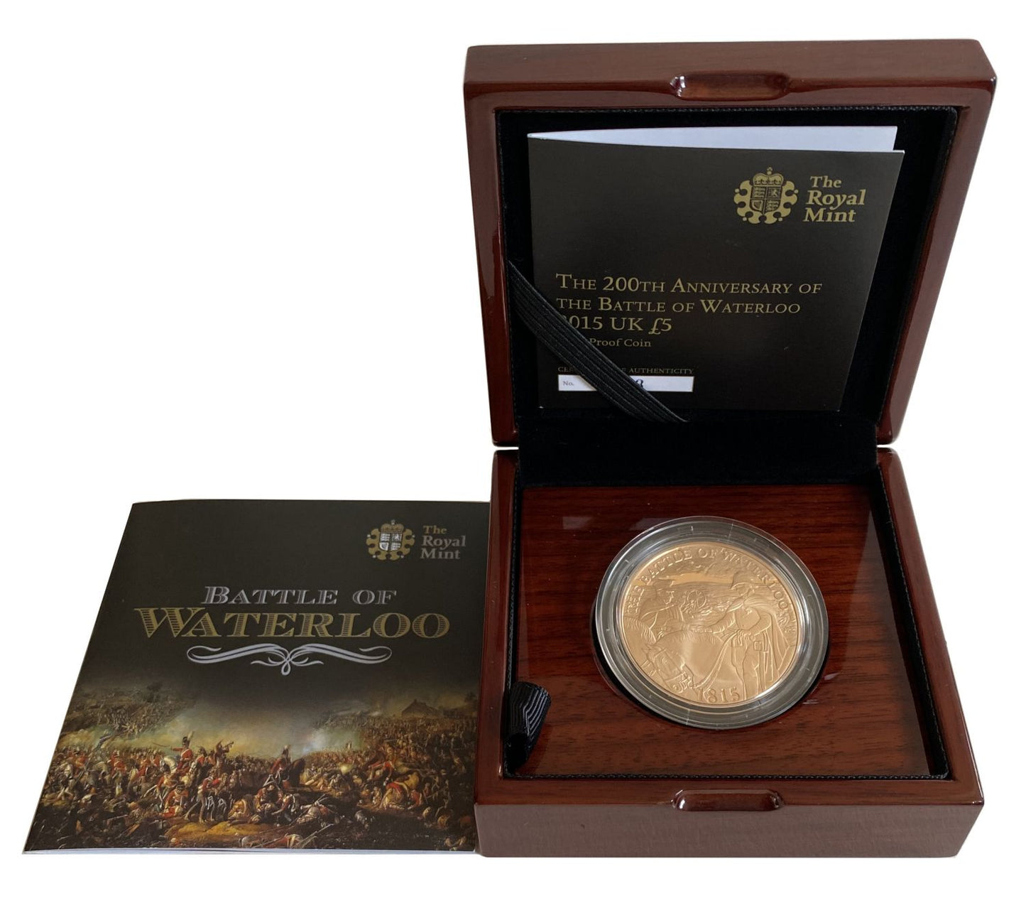 Elizabeth II 2015 proof Five-Pounds Waterloo