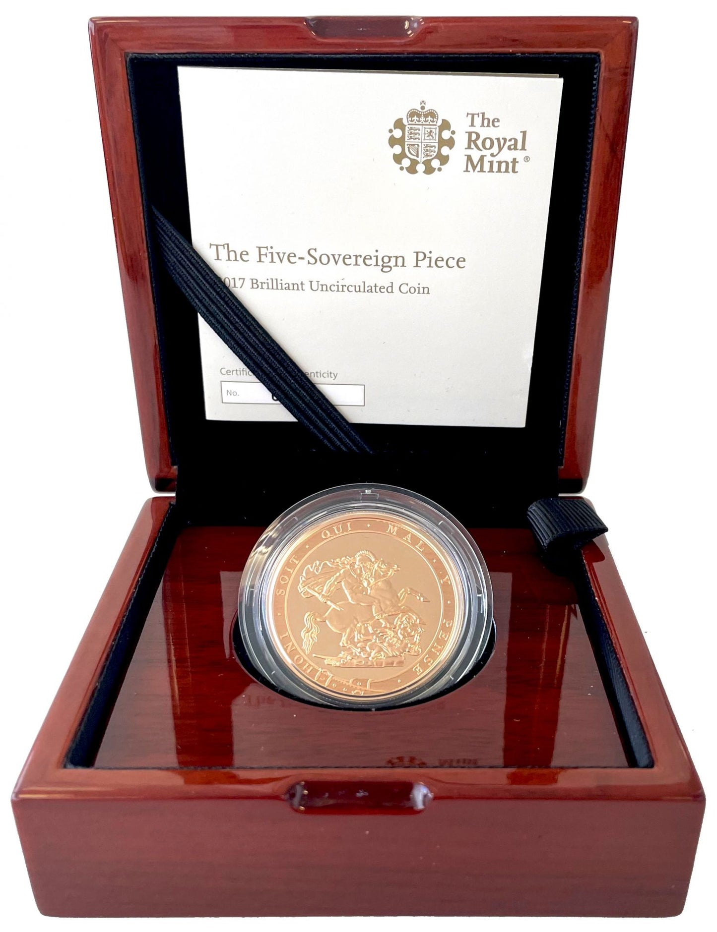 Elizabeth II 2017 gold £5 BU