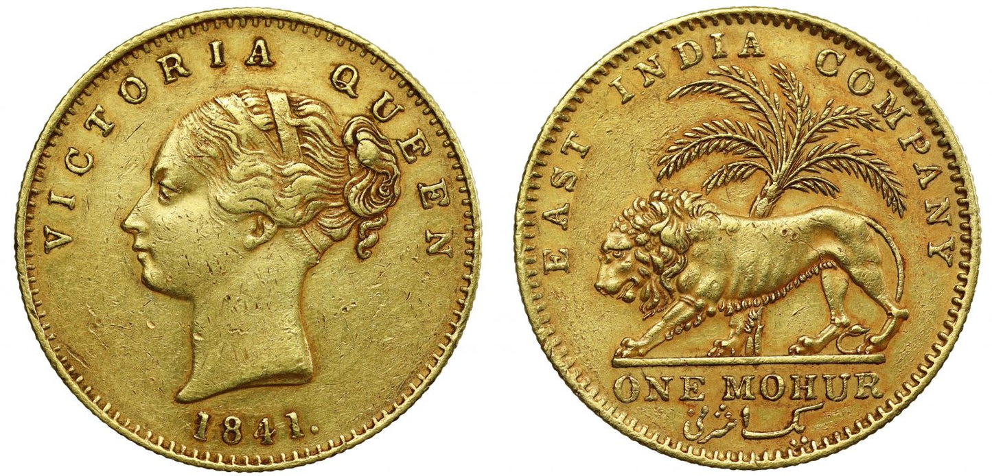 AU Details | Victoria, Gold Mohur, 1841, Continuous Legend.