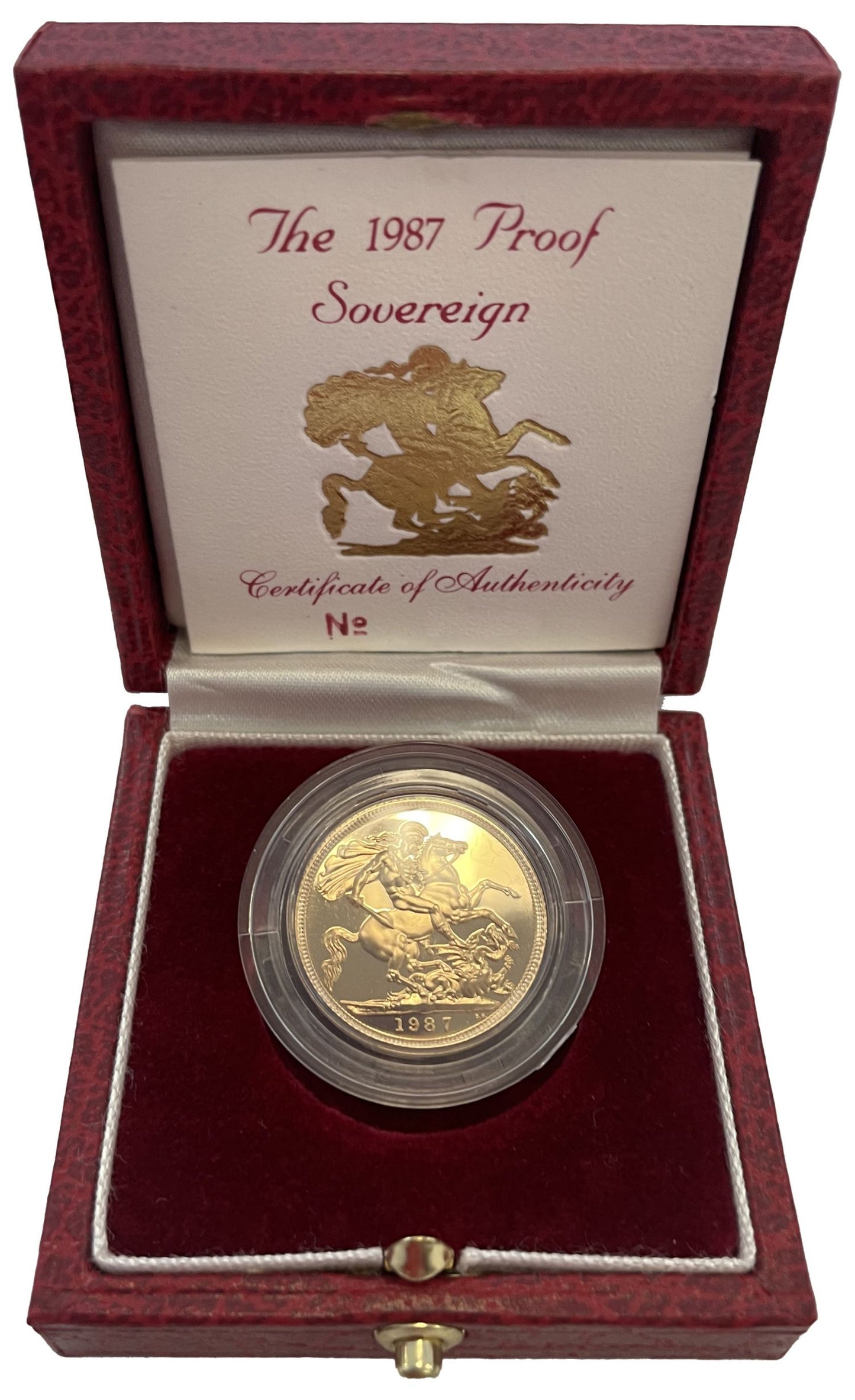 * Elizabeth II 1987 proof Sovereign