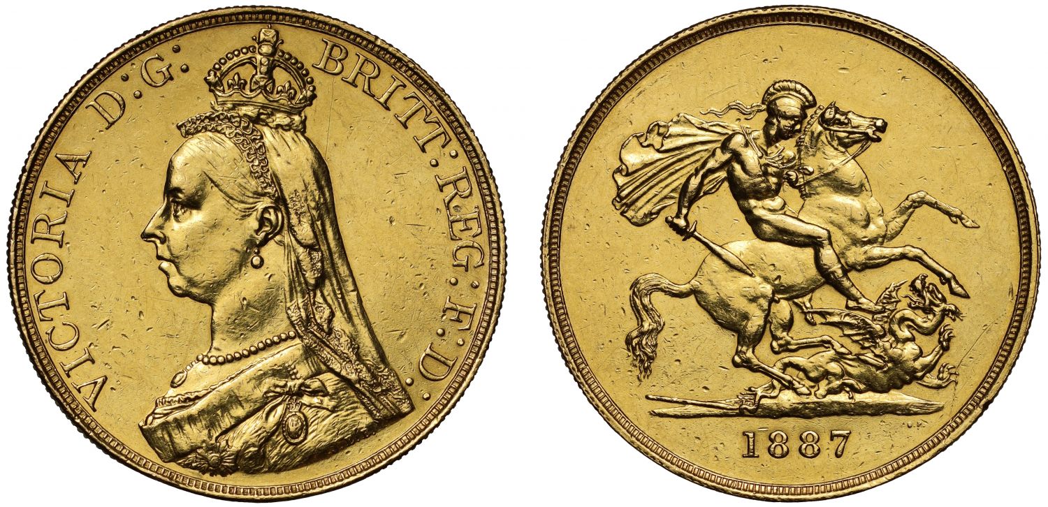 Victoria 1887 Five Pounds Golden Jubilee Issue victoria-1887-five-pounds-golden-jubilee-issue