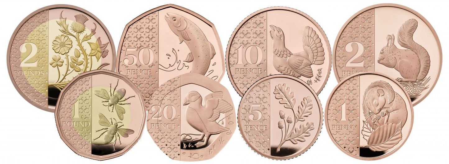 Charles III 2023 gold proof Definitives Set