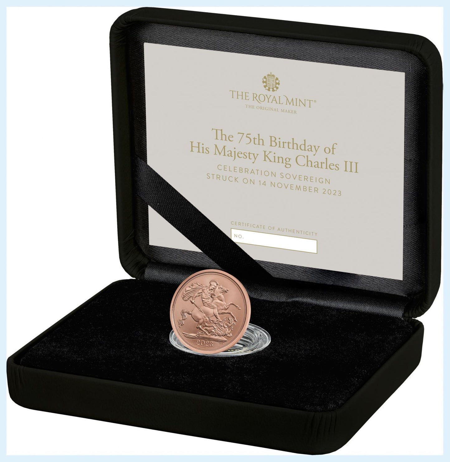 * Charles III 2023 Sovereign SOTD 75th birthday, only 2023 Sovereigns with Bare Head