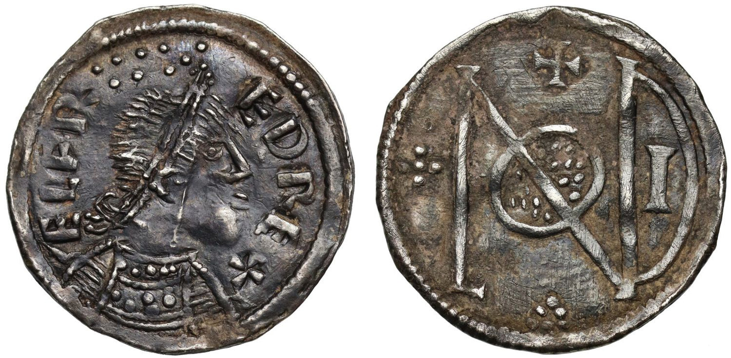 Alfred the Great Penny, Portrait type, Londonia monogram, Ex Wells collection
