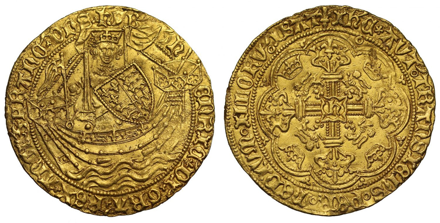 Henry VI Noble, Annulet Issue, Calais mint, ex Pulham Hoard sold 1985, lot 85