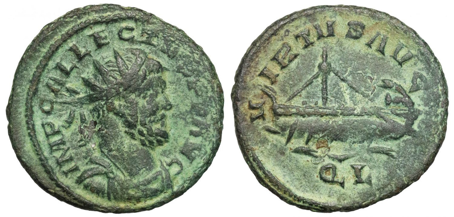 *Allectus, Æ Quinarius, London.