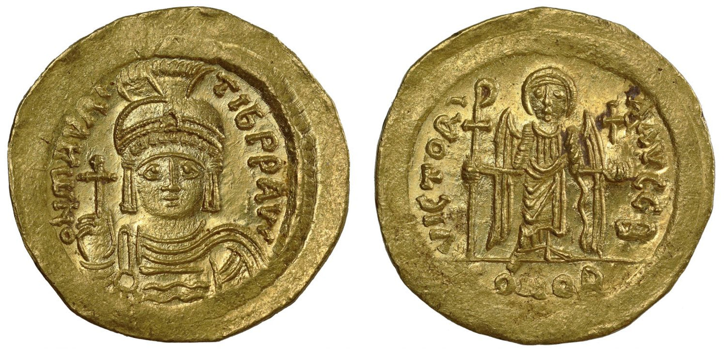 Maurice Tiberius, Gold Solidus.
