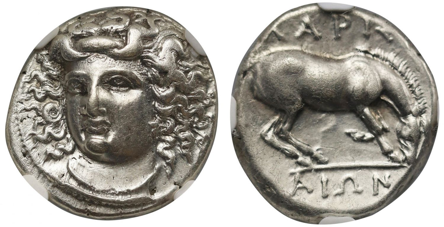 Thessaly, Larissa, Silver Drachm, Ch XF 5/5 3/5