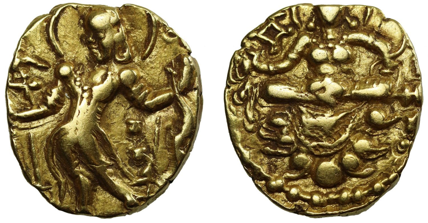 India, Gupta, Chandragupta II gold Dinar.