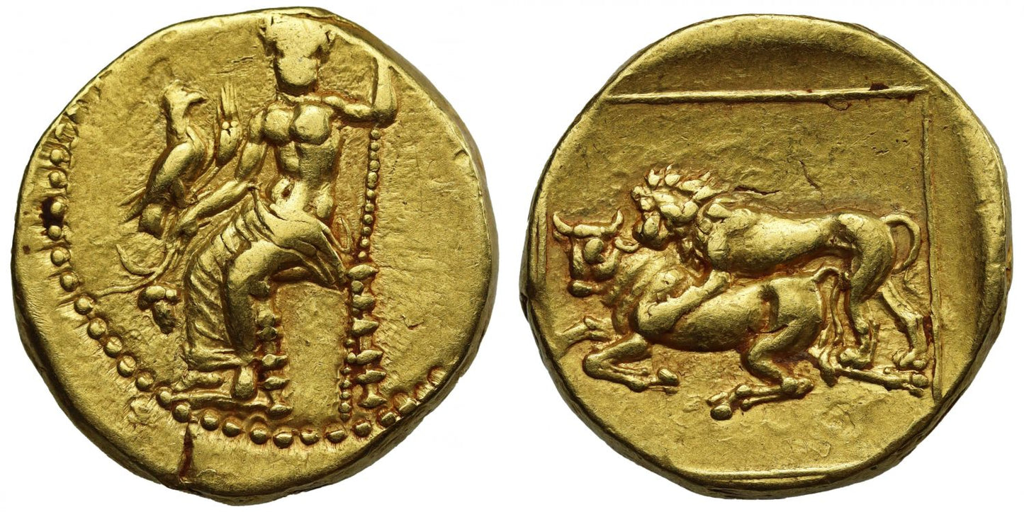 Alexandrine Empire, Mazaios as Satrap of Babylon, gold Double Daric