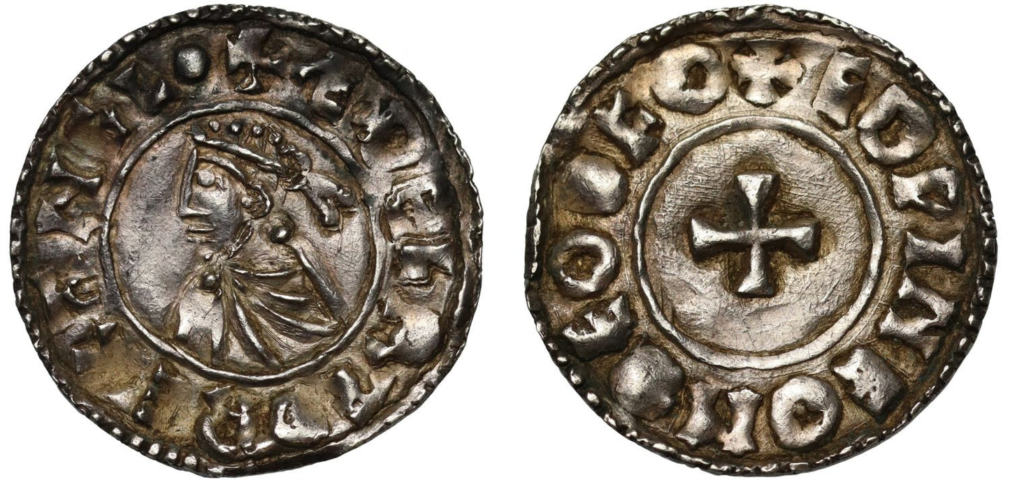 Aethelred II Penny, Last small cross type, Thetford, Eadwine