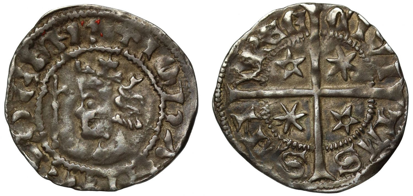 Scotland, John Baliol Penny, Mule 1st rough and 2nd smooth coinage