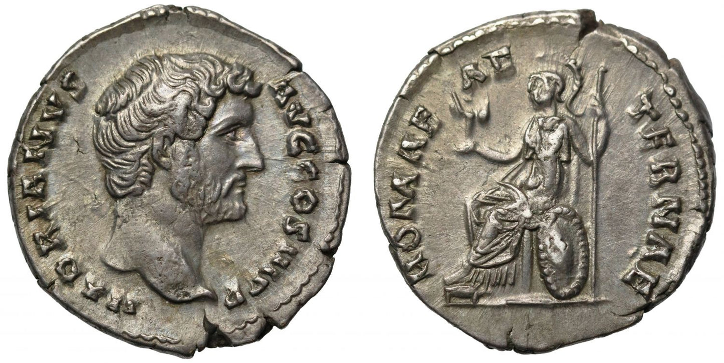 Hadrian, Silver Denarius, Eternal Roma.