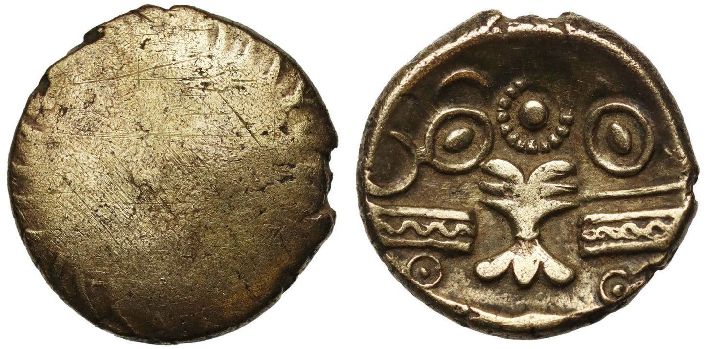 Ancient British, Cantiaci, gold Quarter-Stater.