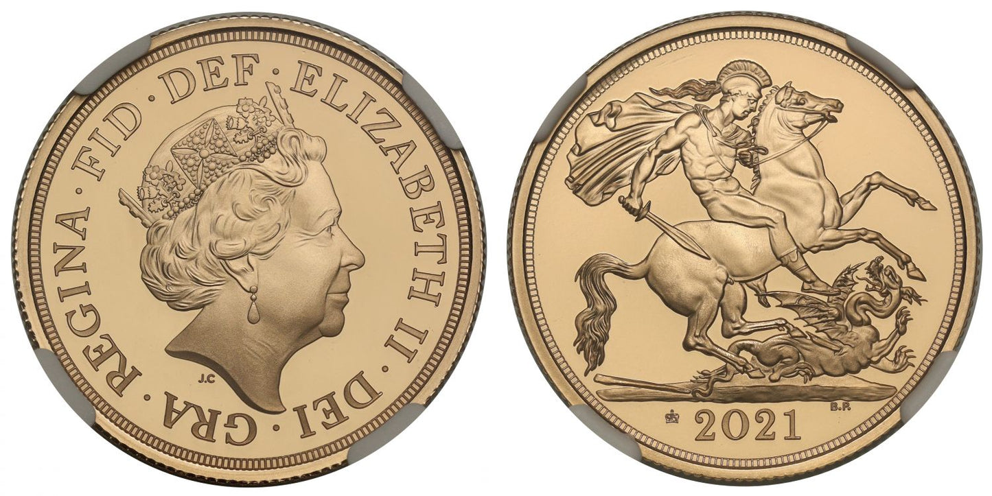 Elizabeth II 2021 PF70 UC FR Two-Pounds, 95th birthday privy