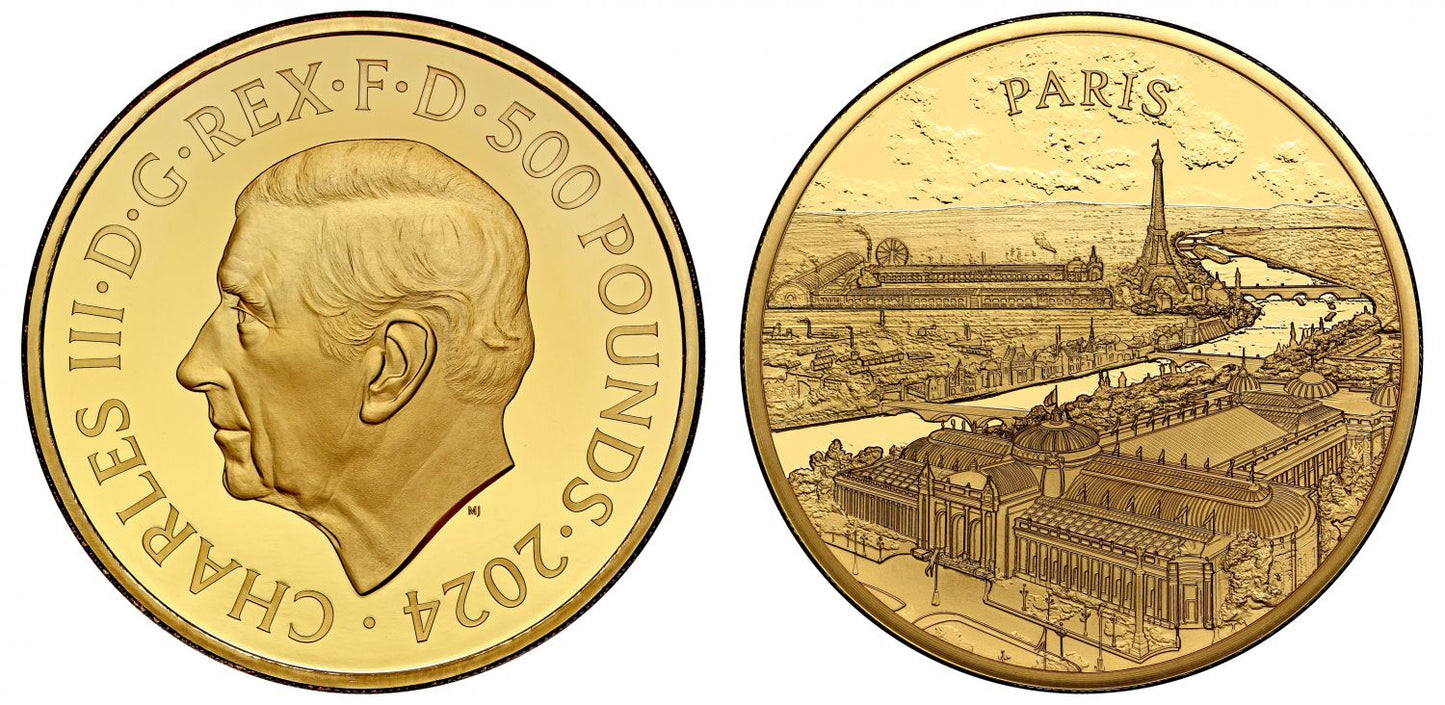 City Vies Paris 5 oz gold proof