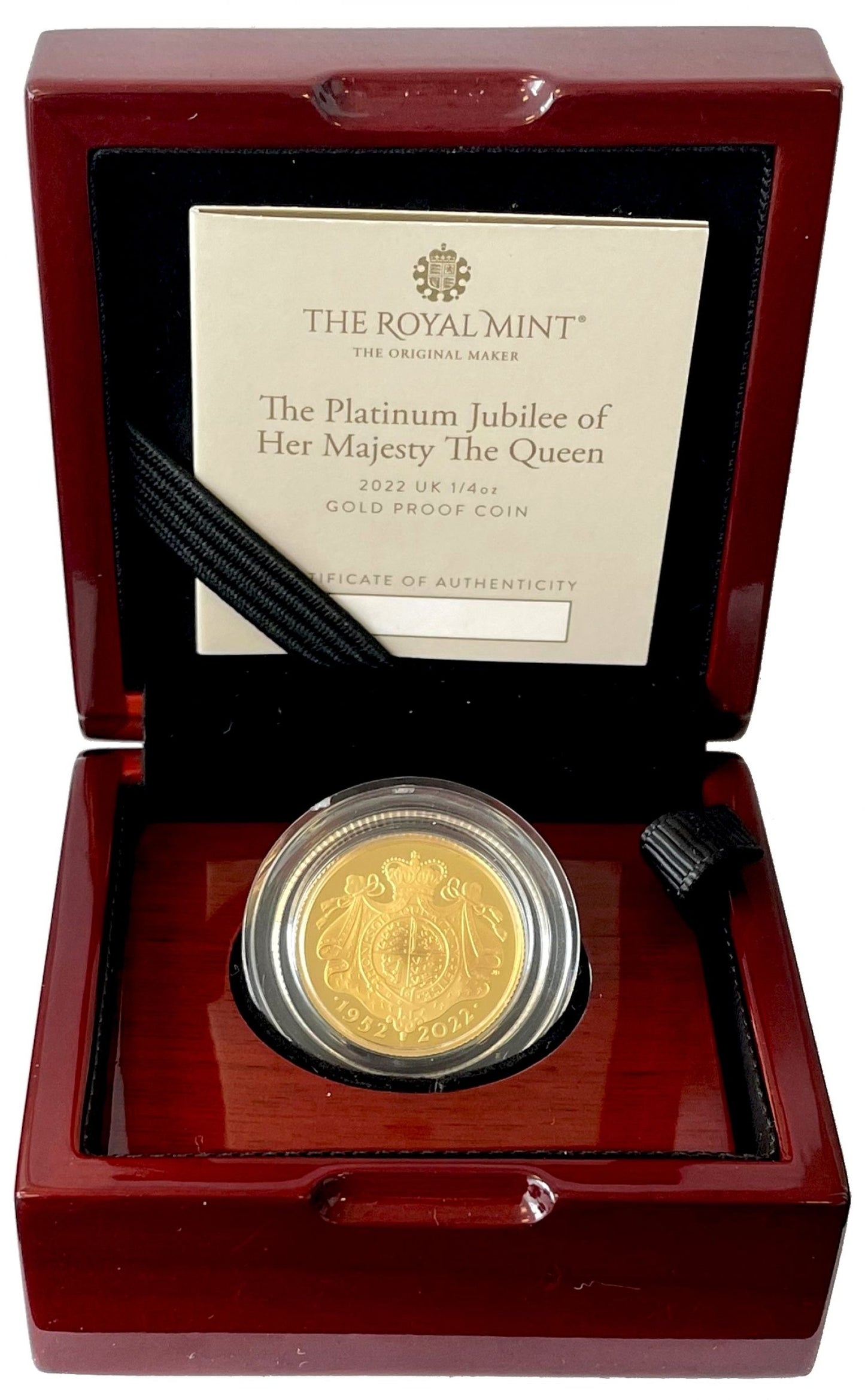 Elizabeth II 2022 gold proof 1/4oz Platinum Jubilee