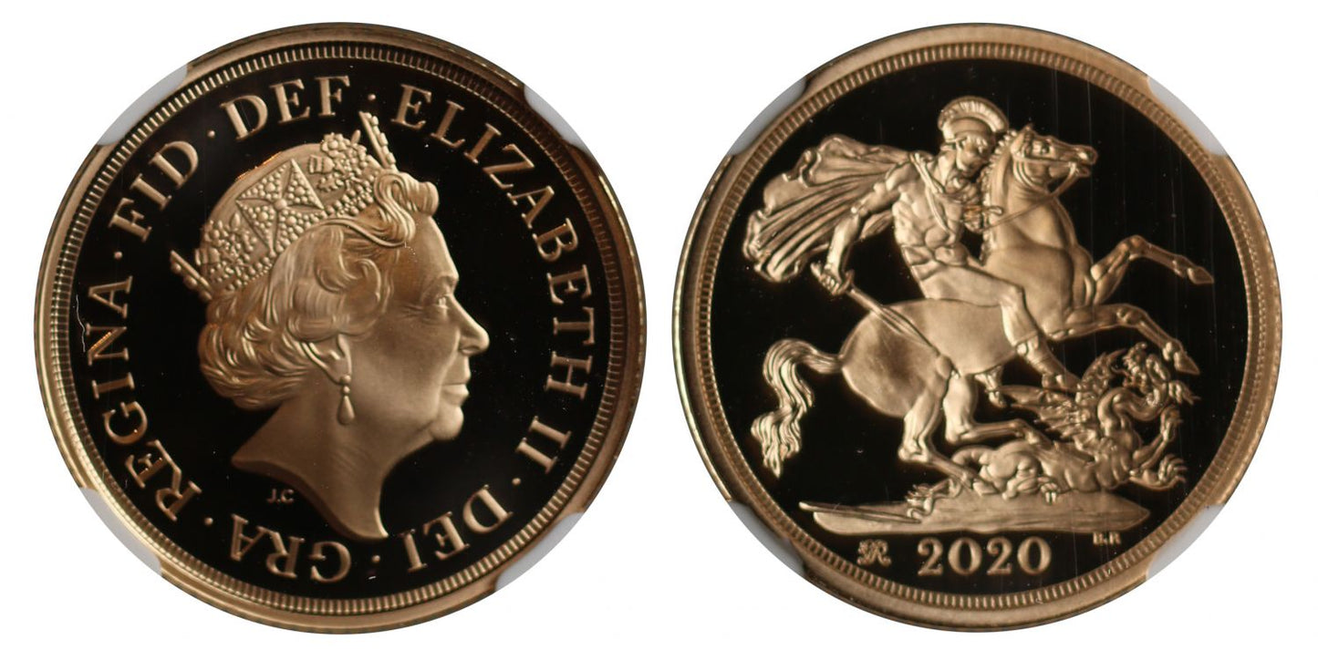 Elizabeth II 2020 proof Sovereign PF70 UCAM