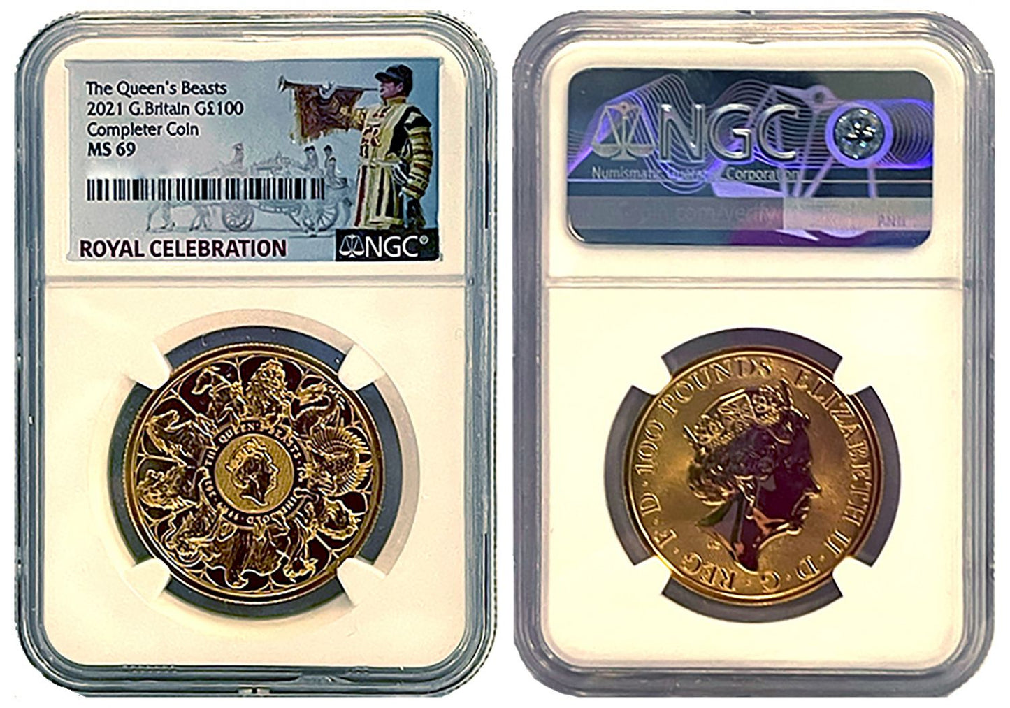 Elizabeth II 2021 gold 1oz Completer MS69