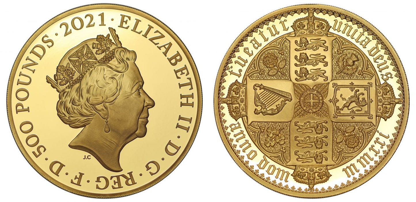 Elizabeth II 2021 gold proof 10oz Gothic Crown QA