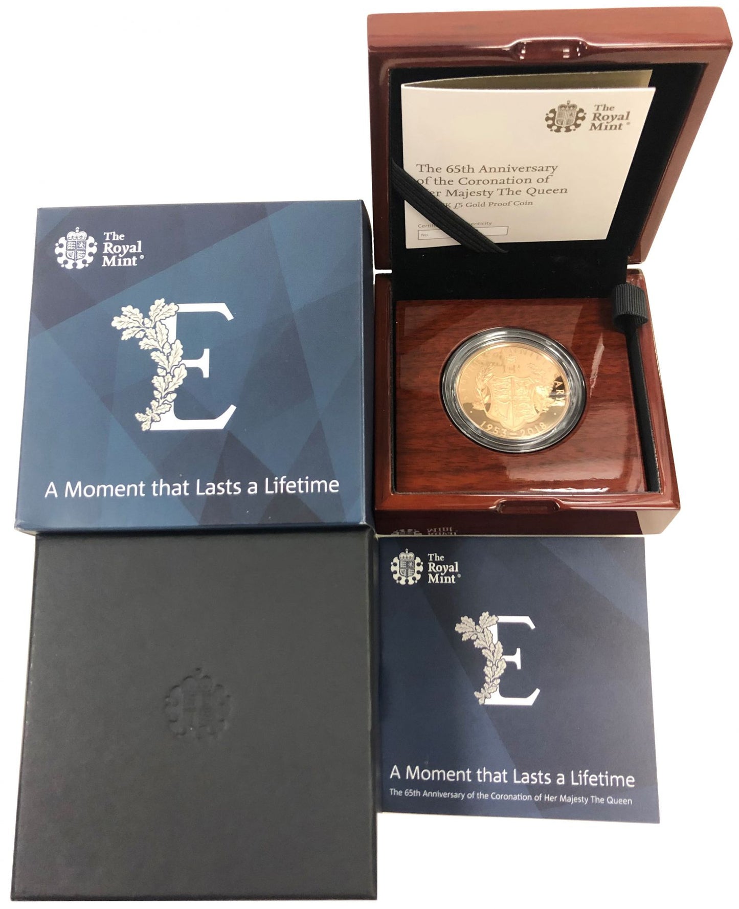 Elizabeth II 2018 proof Five-Pounds 65th Anniversary Crown