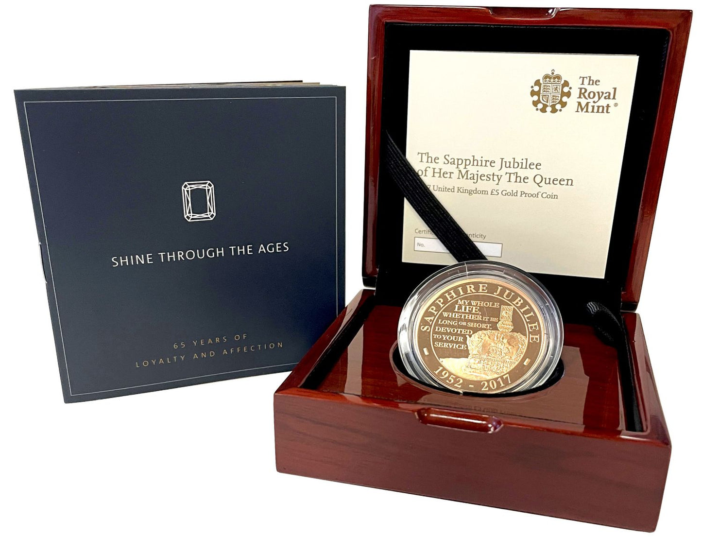 Elizabeth II 2017 proof Five-Pounds Sapphire Jubilee crown